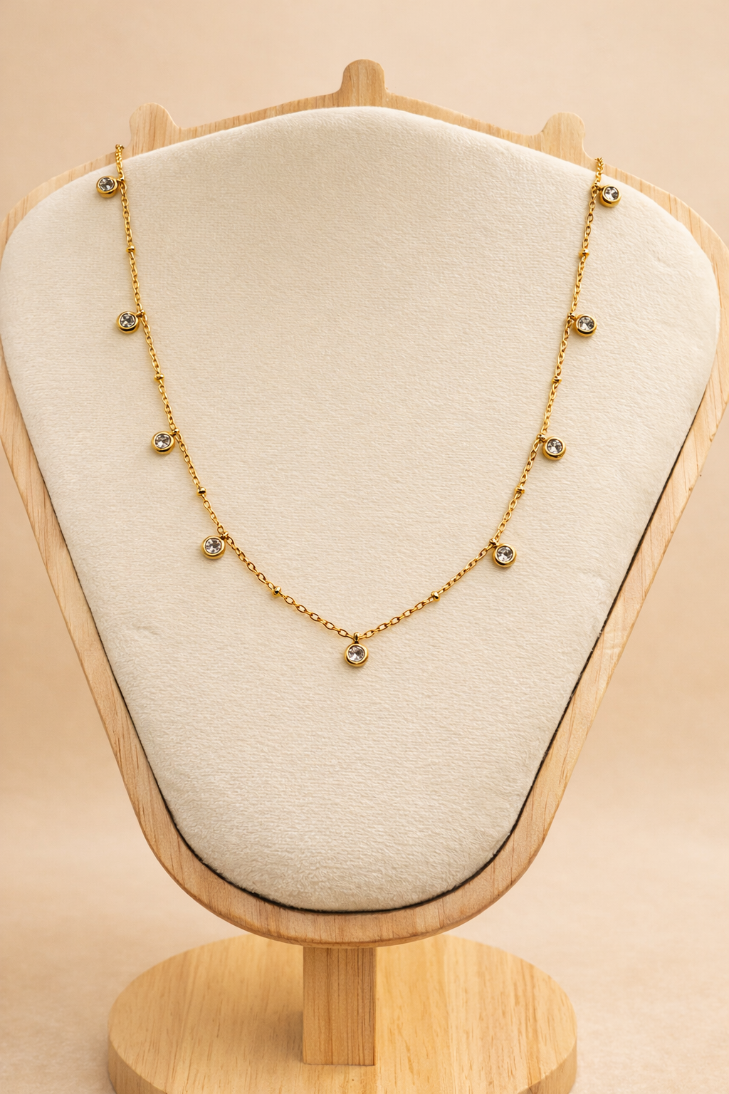 Celeste Drop Charm Necklace