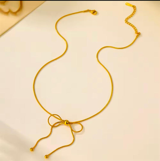 Golden Knot Necklace