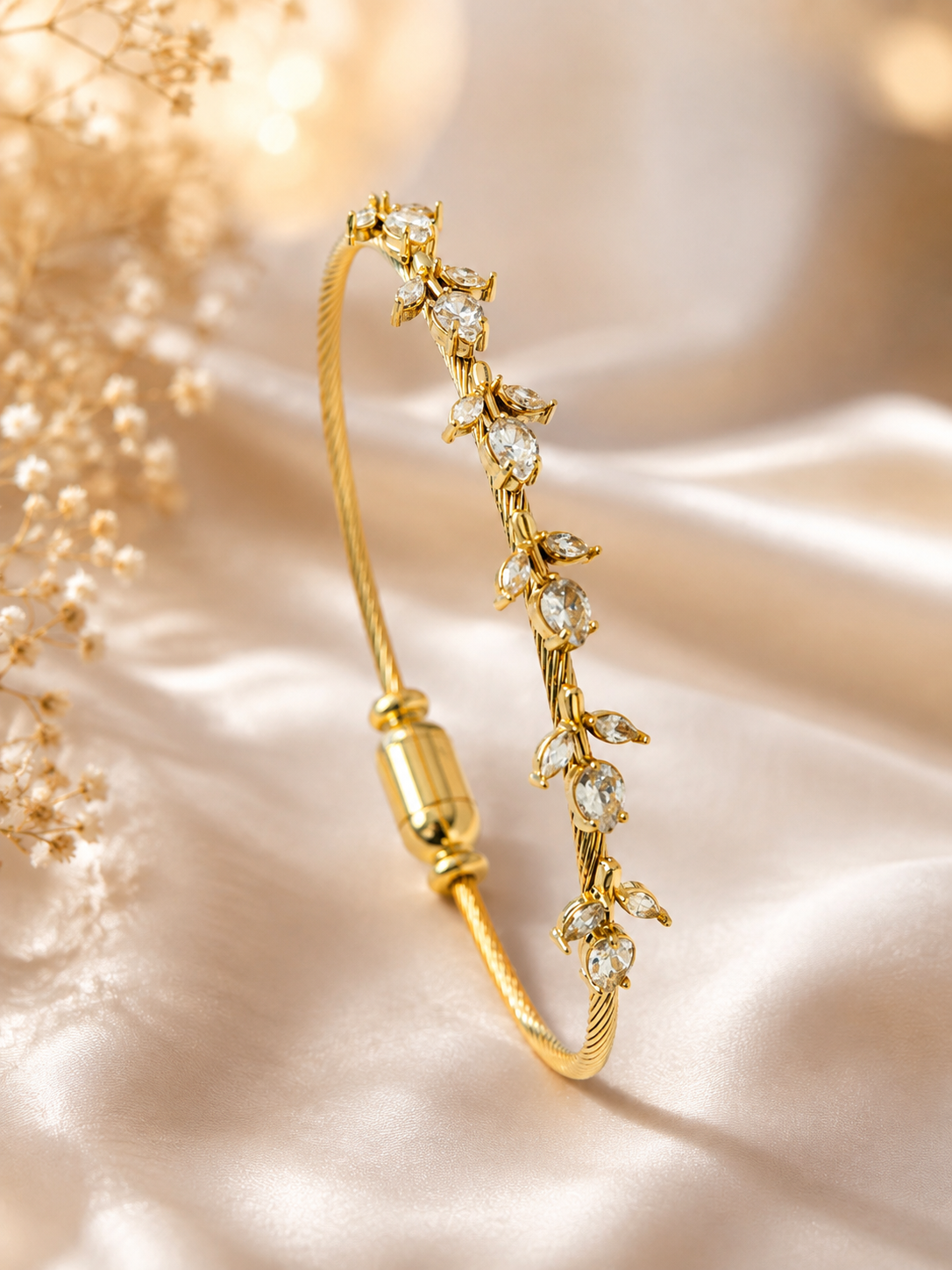 Crystal Tulip Bangle