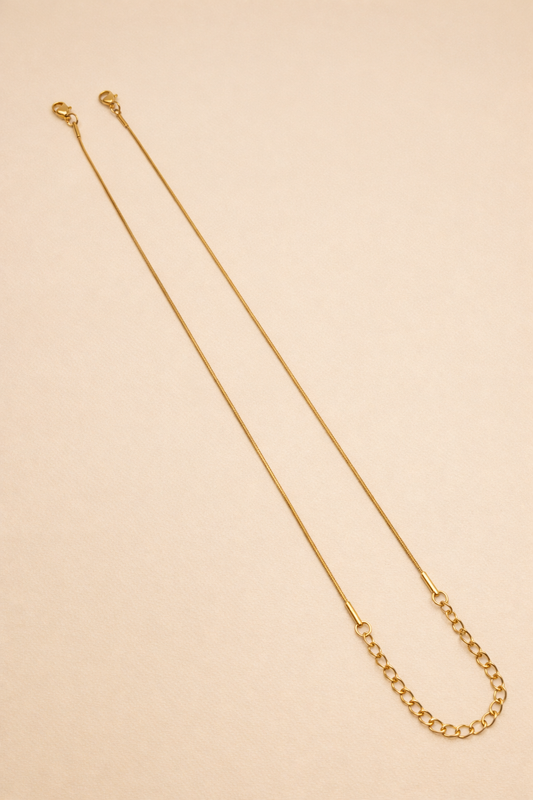 Sleek Shine Anklet-gold