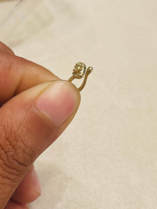 Celestial Solitaire Press-On Nose Pin