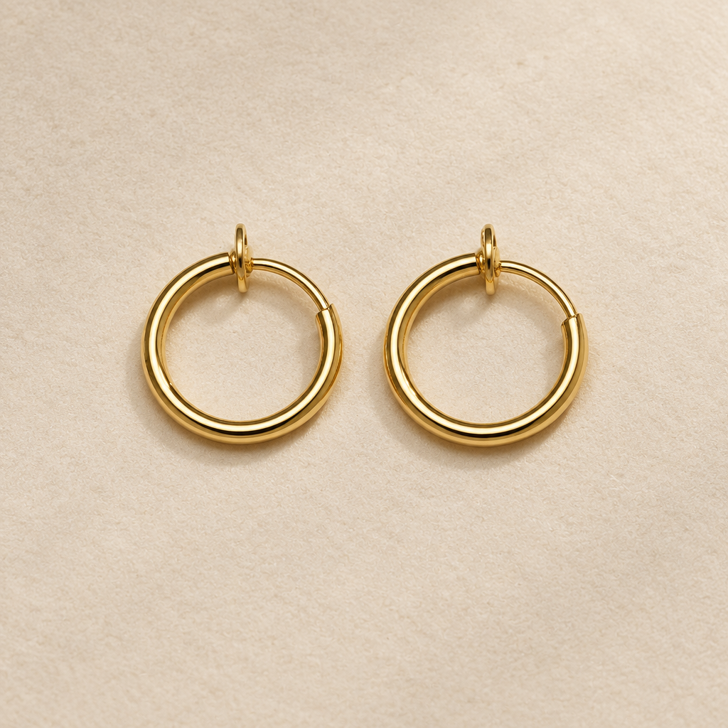 Gold-Tone Faux Hoop Nose, Ear & Helix Rings