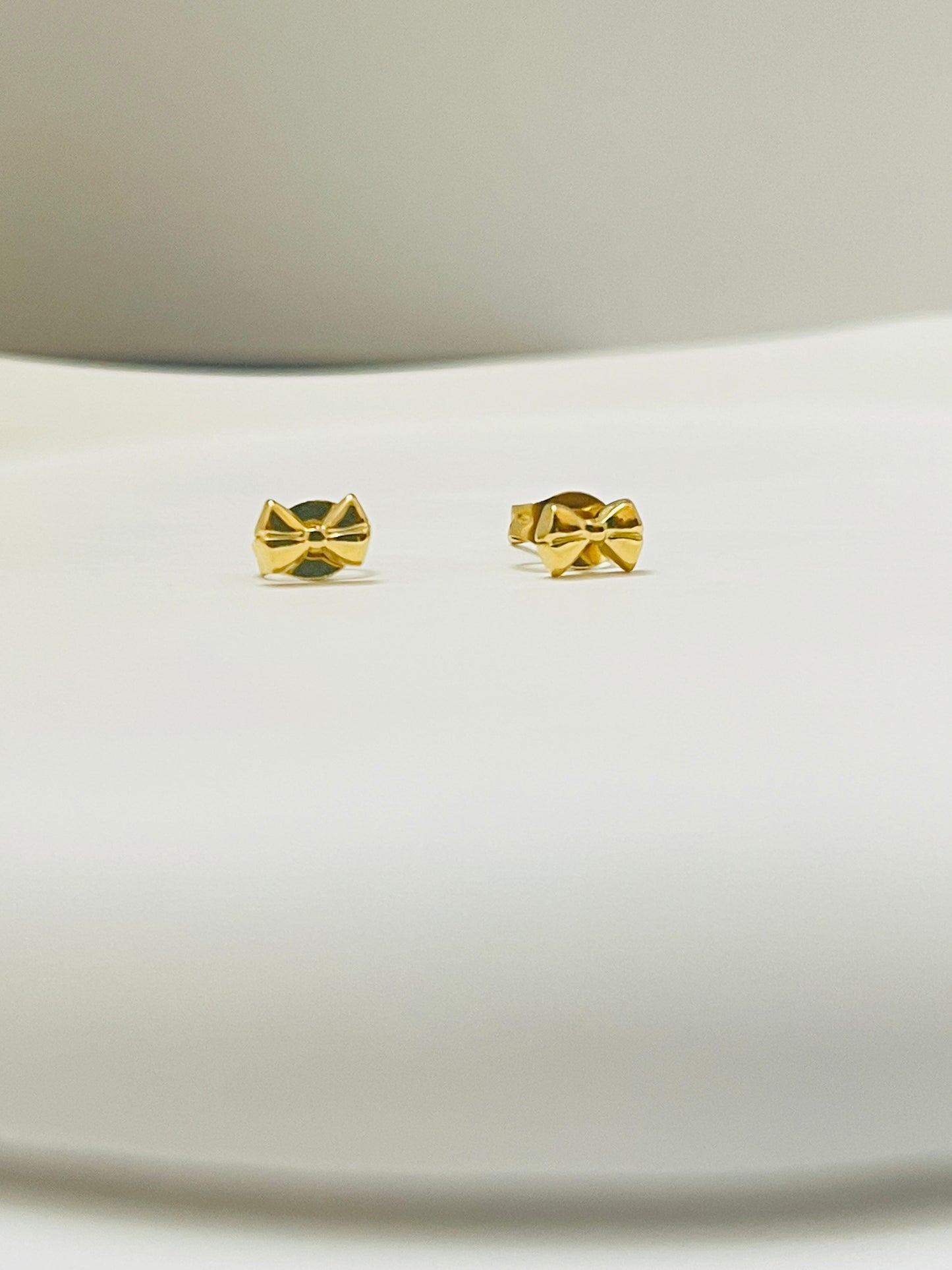 Golden Bow Studs