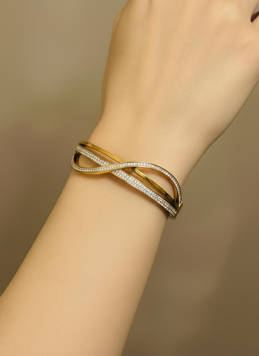 Infinity Sparkle Bangle