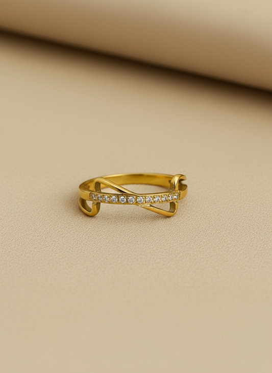 Open Infinity CZ Ring