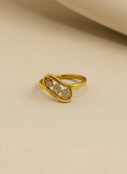 Dainty Bloom Cluster Ring