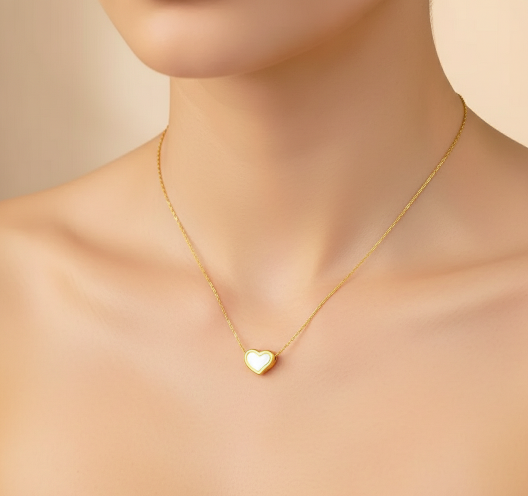 Aura Heart Gold Chain