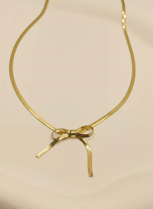 Bow Statement Necklace