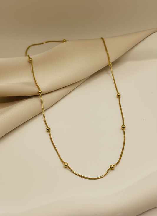 Simple Beaded Snake Chain