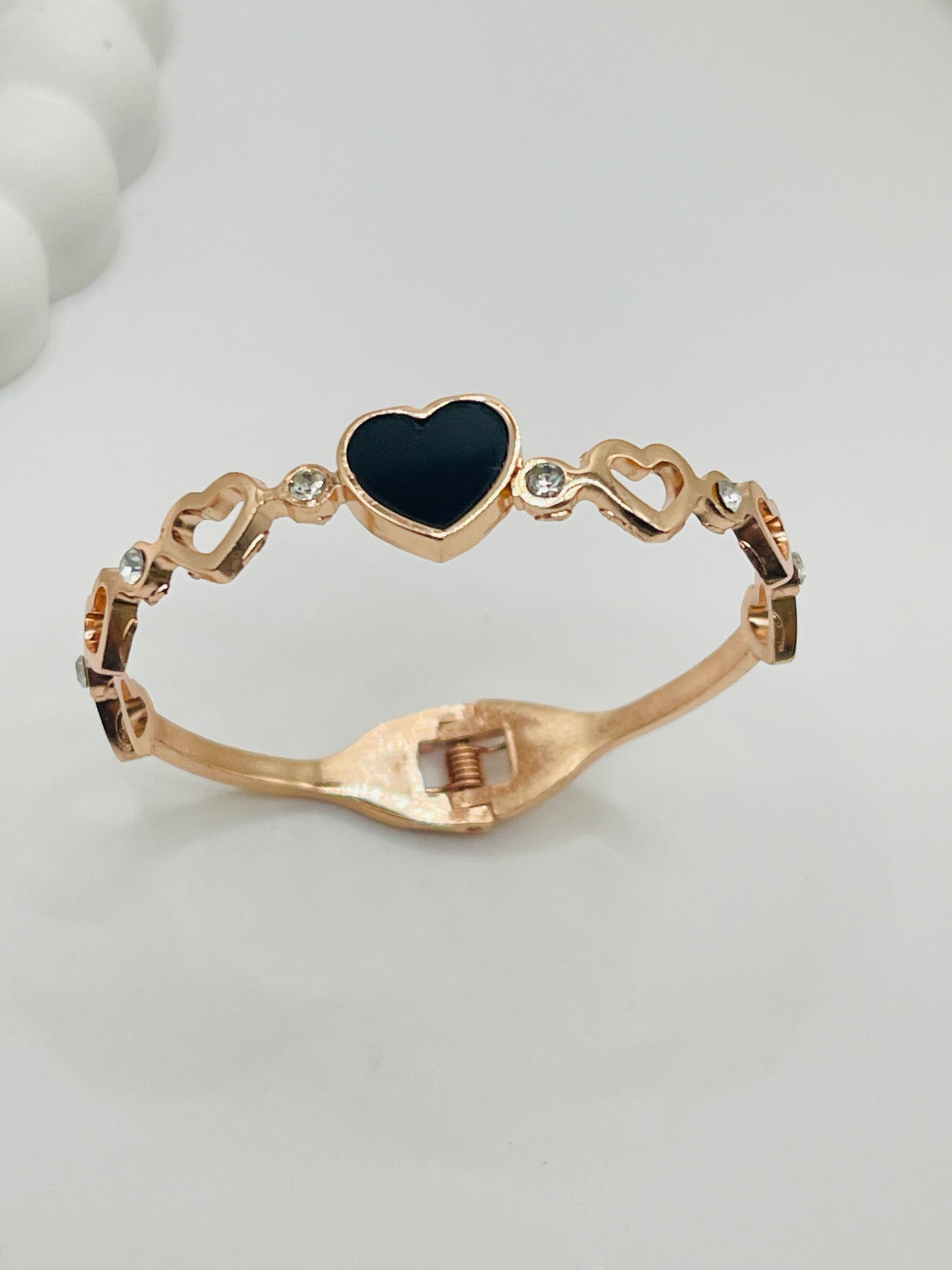 Kids Heart Rose Gold Bangle