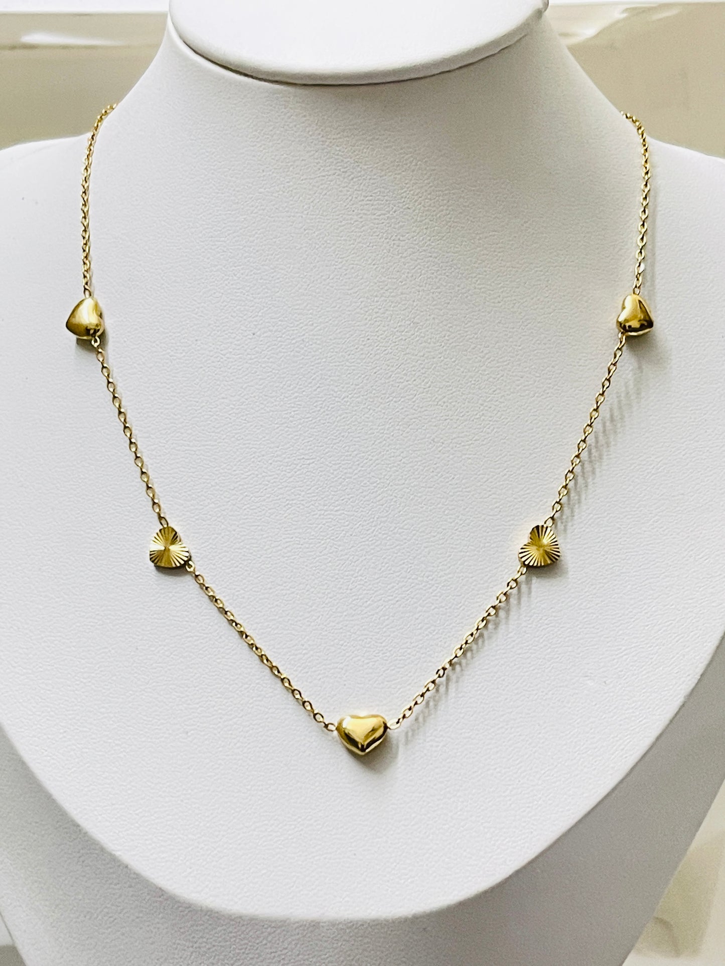 Eternal Love: Gold Heart Drip Chain