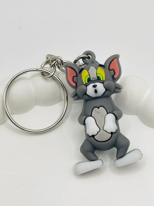 Mischief Kitty Charm Keychain