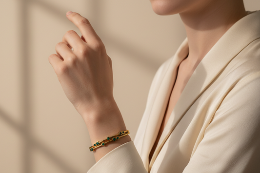 Emerald Spark Kids Bangle