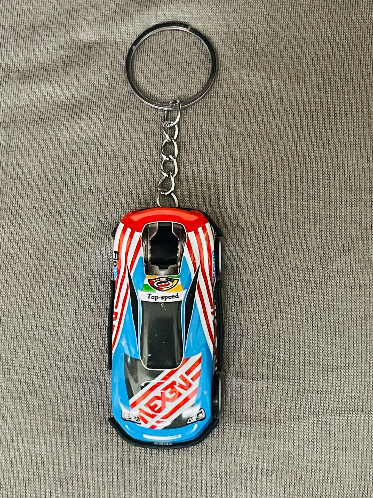 Top-Speed Racing Car Keychain