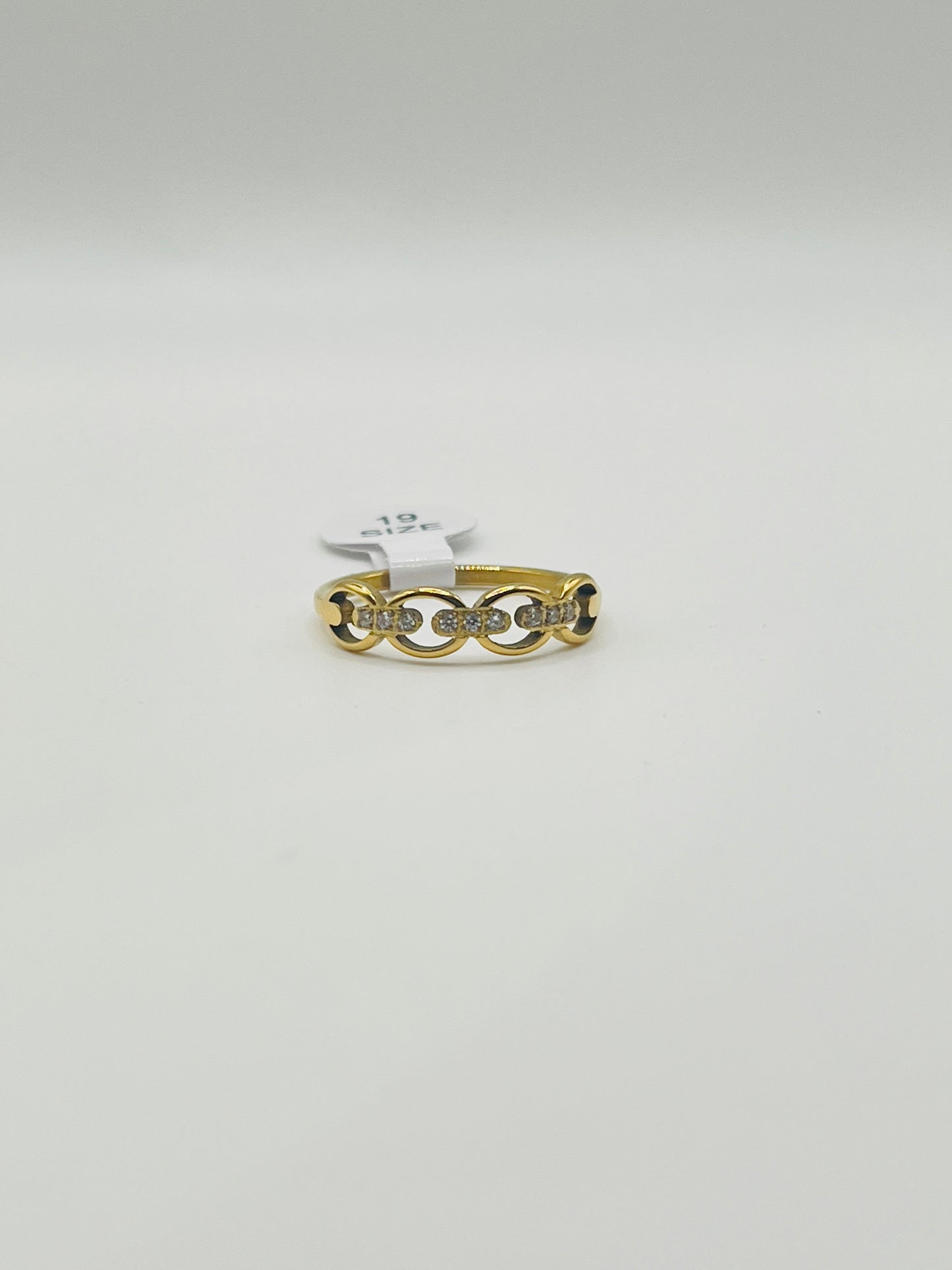 Golden Diamond Band Ring