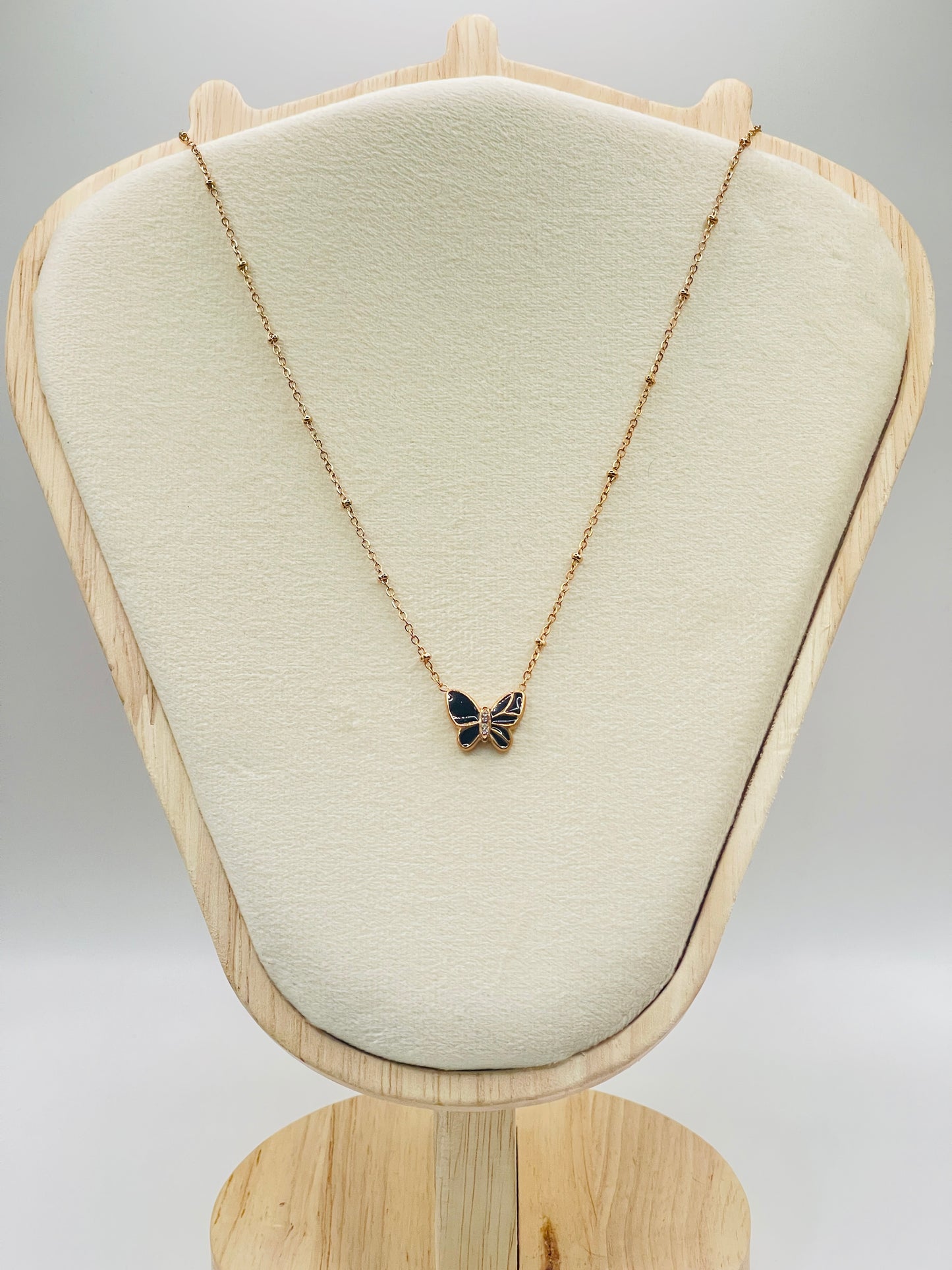 Midnight Butterfly Necklace