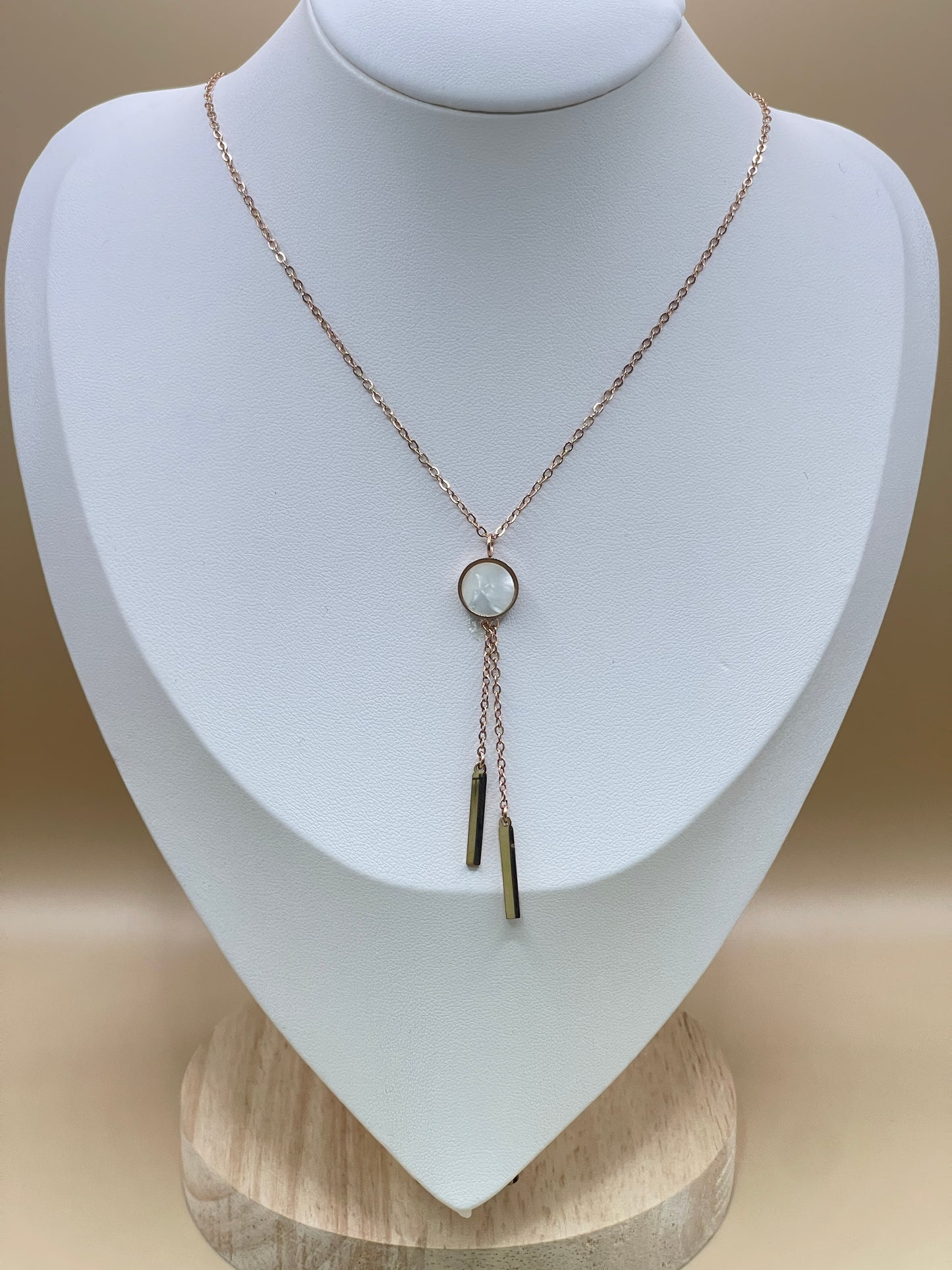 Rose Gold Lariat Y-Necklace