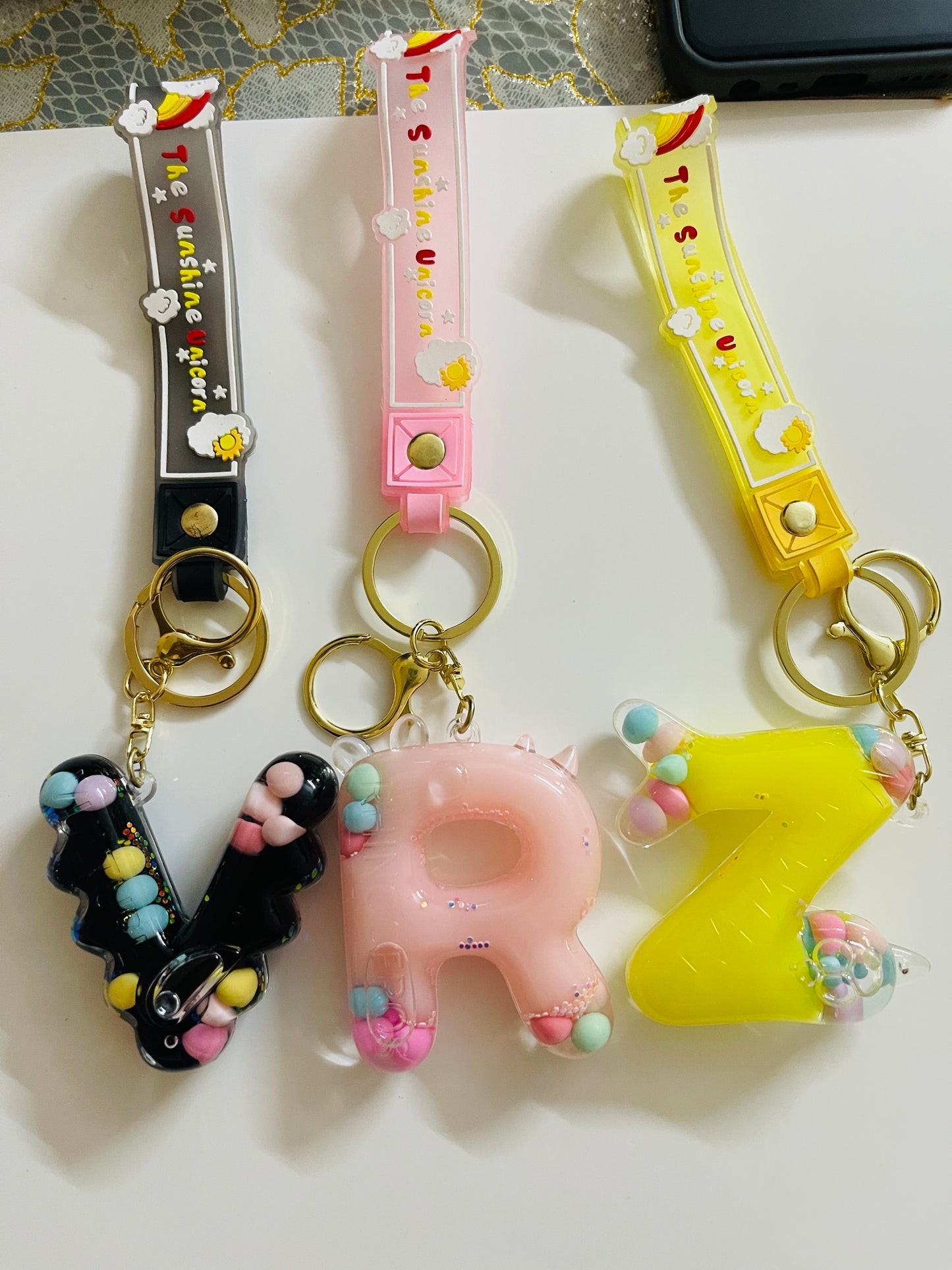 Candy Pop Alphabet Keychain