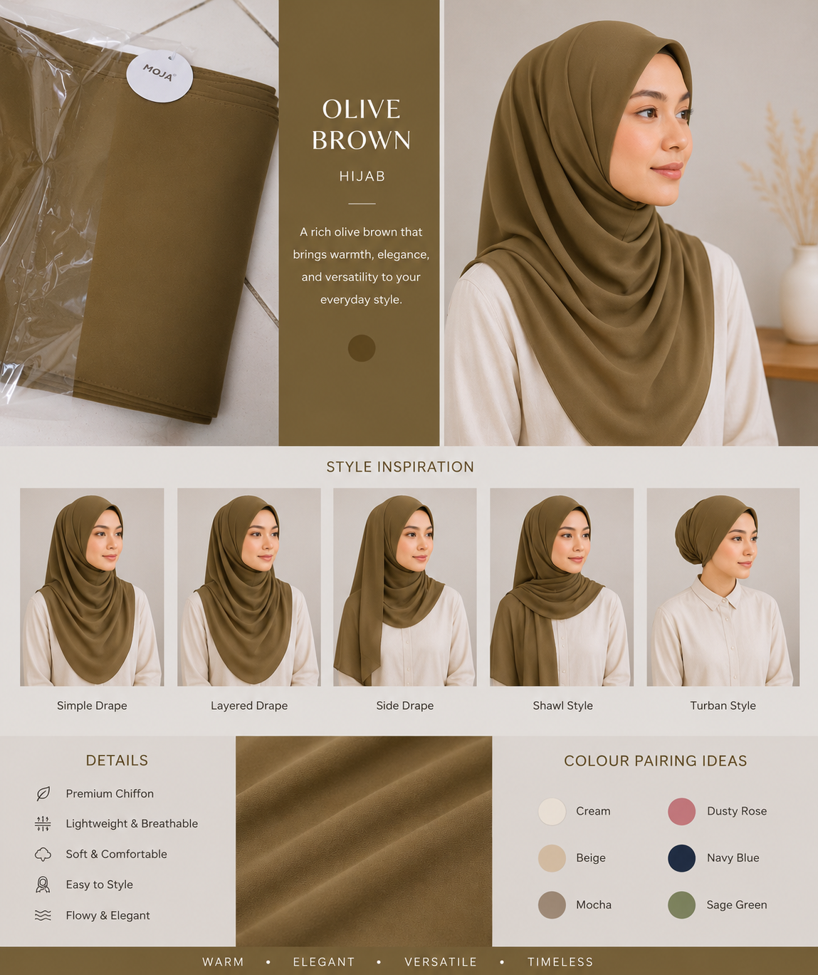 Chiffon Georgette -Hijab