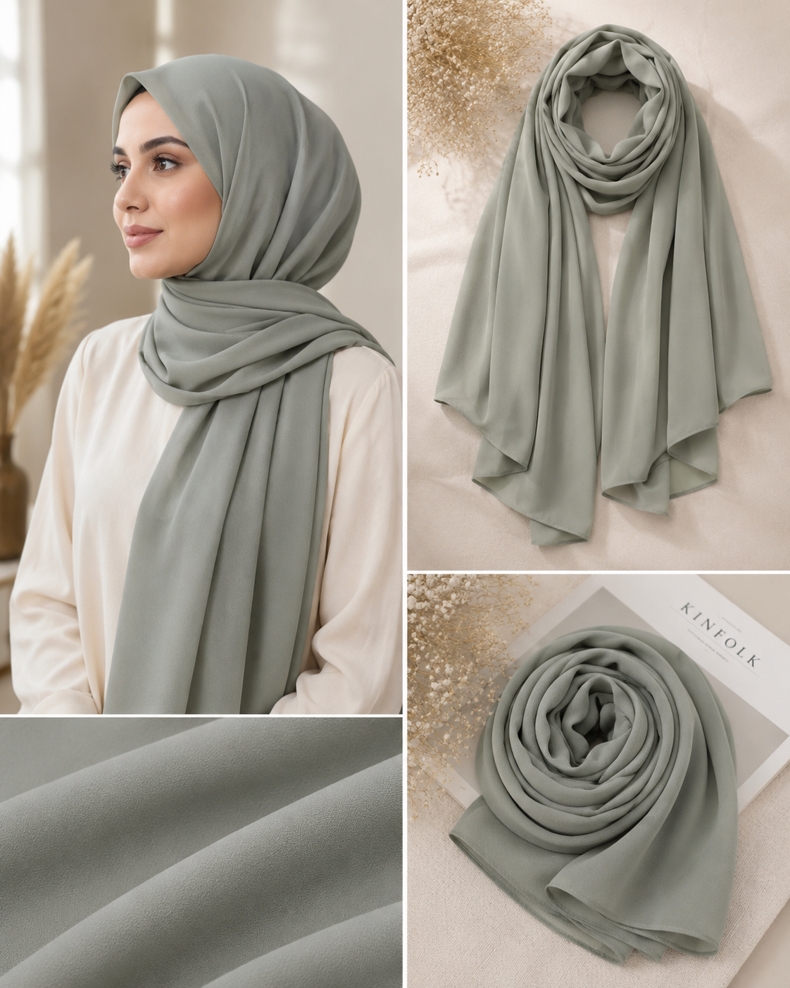 Chiffon Georgette -Hijab