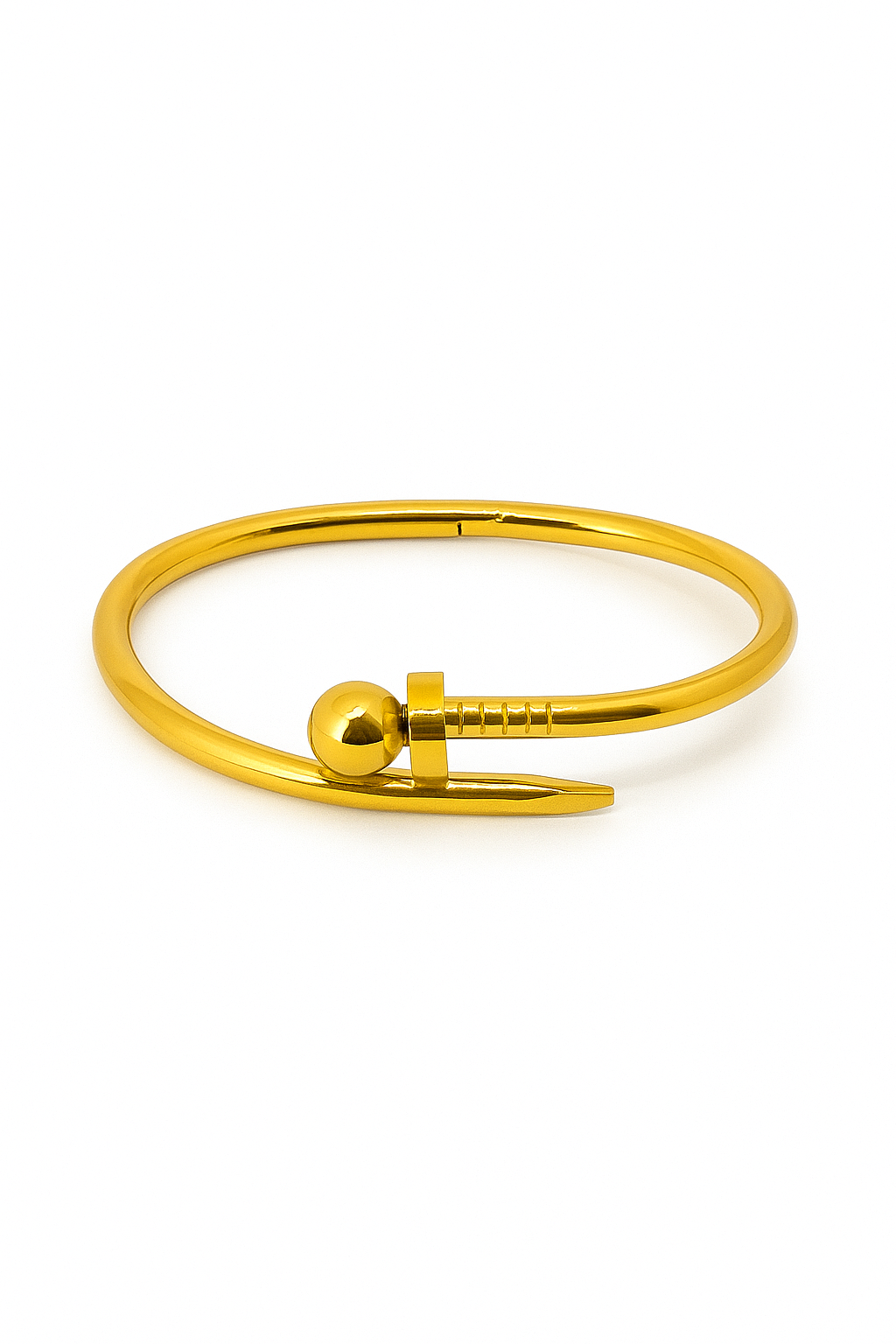Bold Twist Nail Bangle