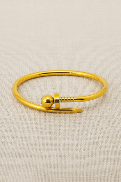 Bold Twist Nail Bangle