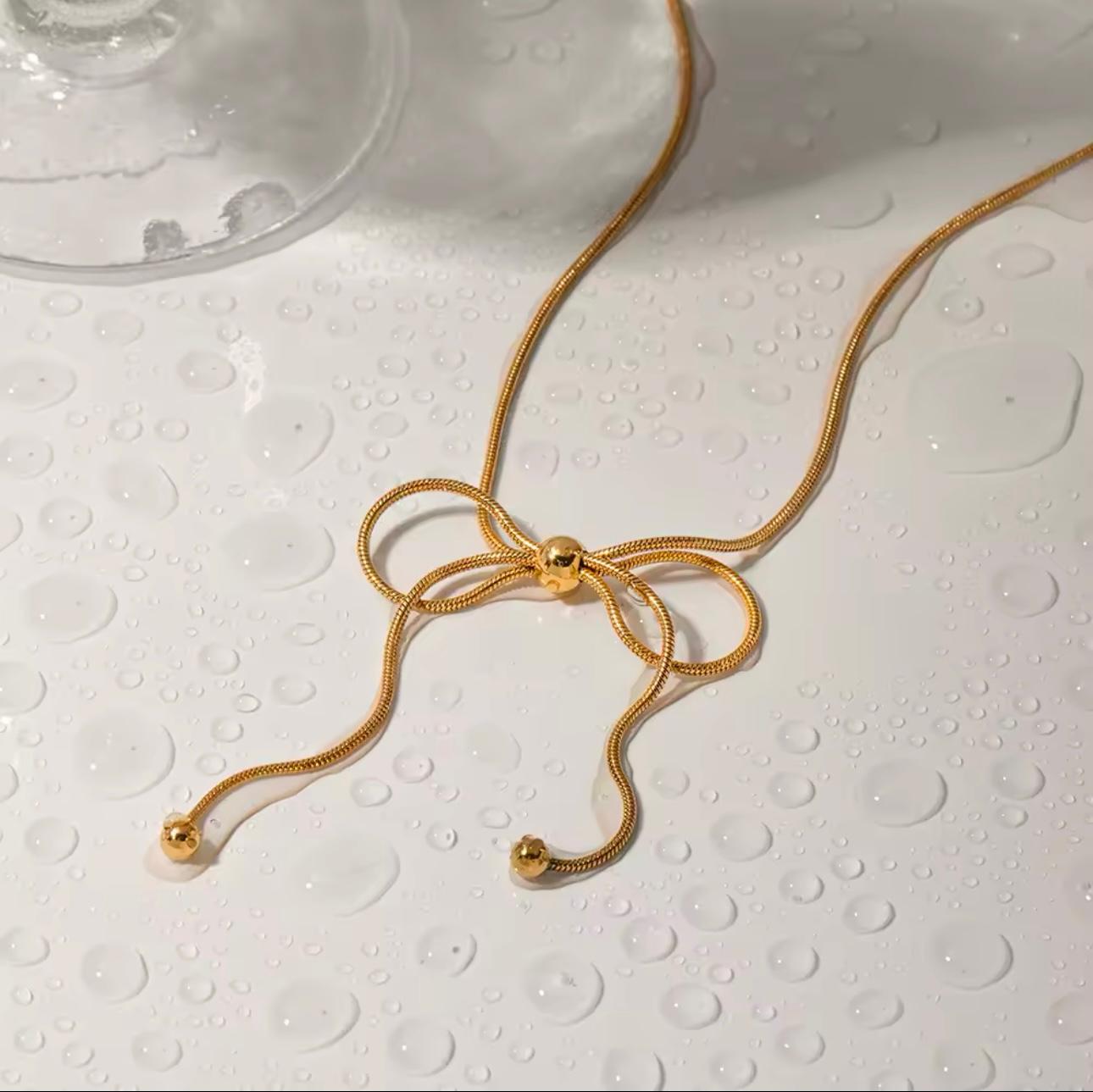 Golden Knot Necklace