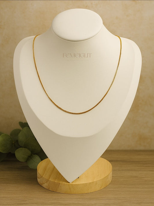 Classic Curb Gold Plated Chain