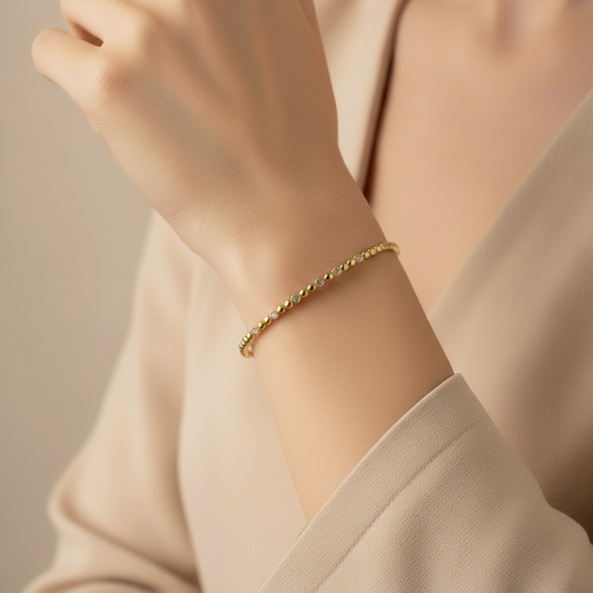 Dewdrop Sparkle Bangle