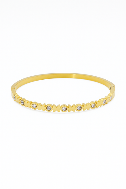 Butterfly Bloom Stone Bangle