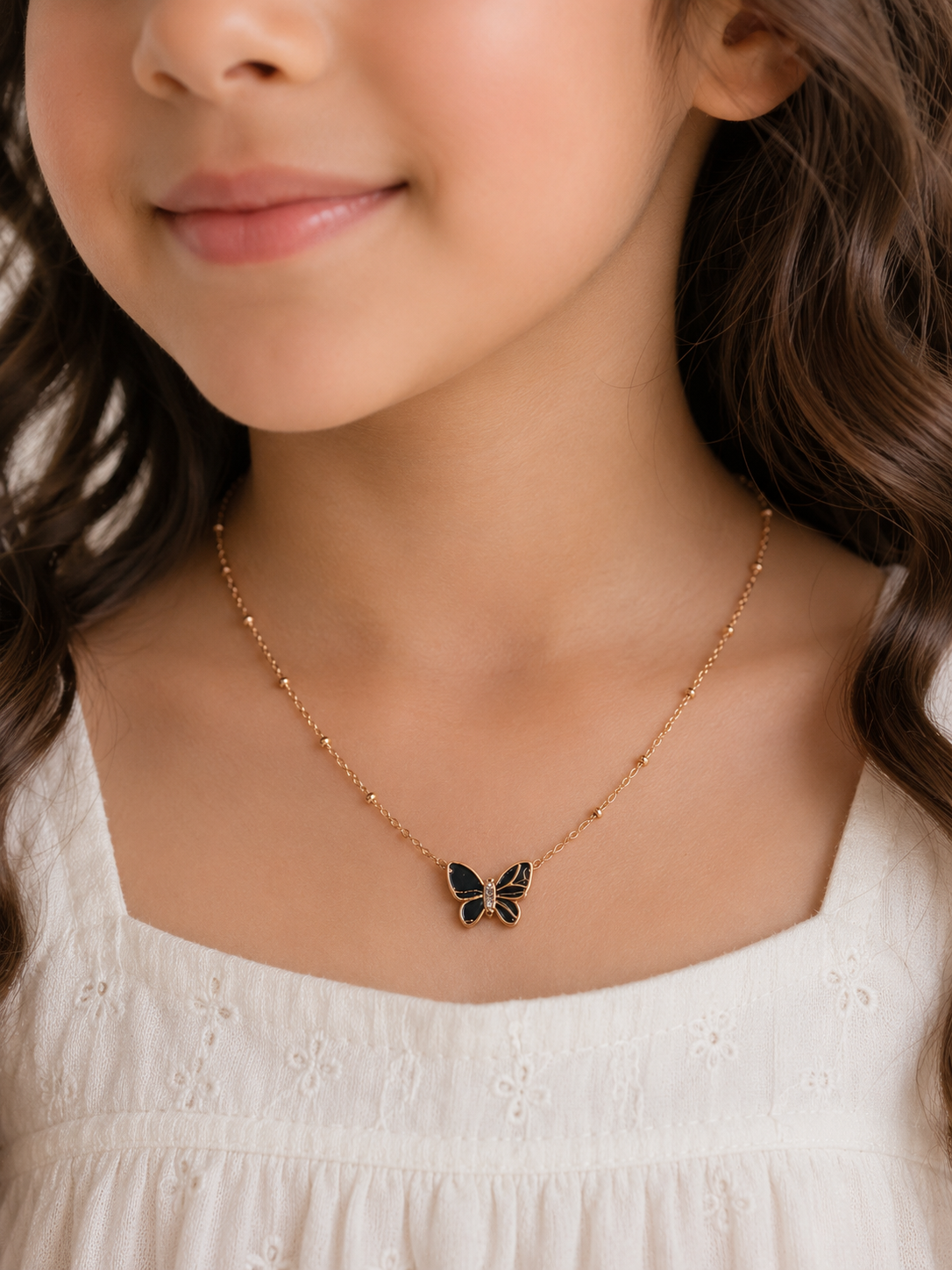 Midnight Butterfly Necklace