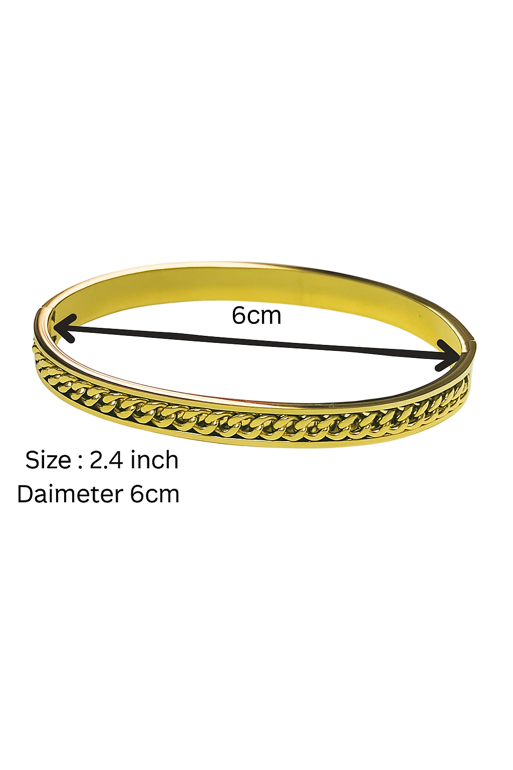 Golden Chain Elegance Bangle