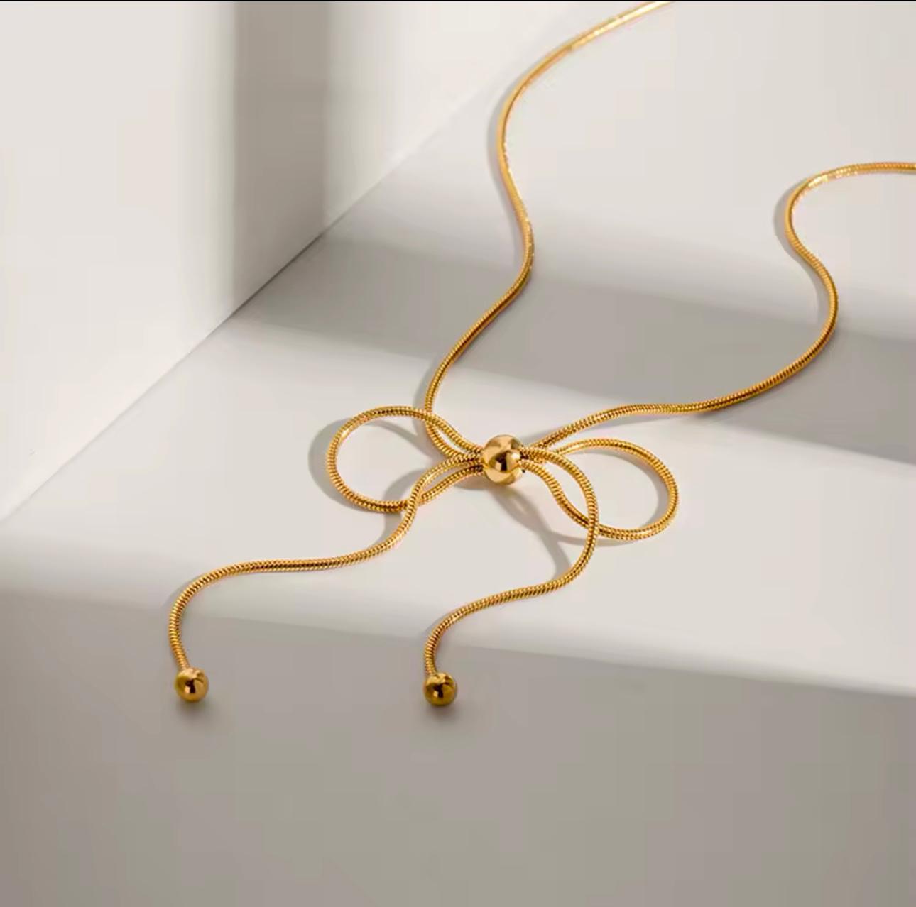 Golden Knot Necklace