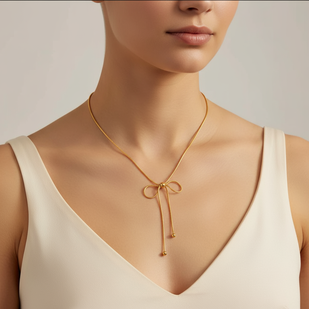 Golden Knot Necklace