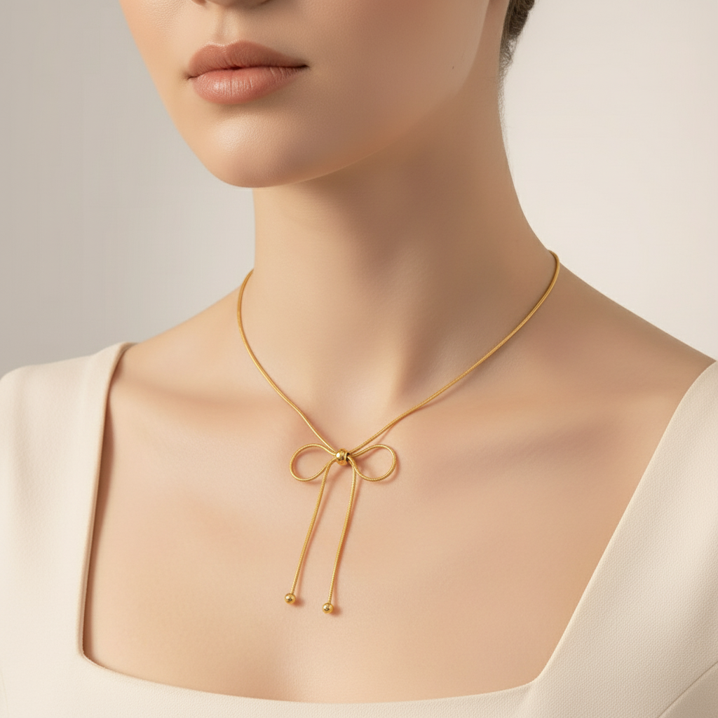 Golden Knot Necklace