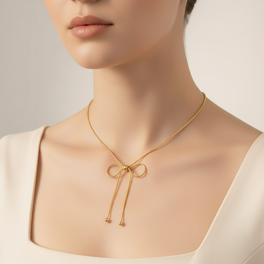Golden Knot Necklace