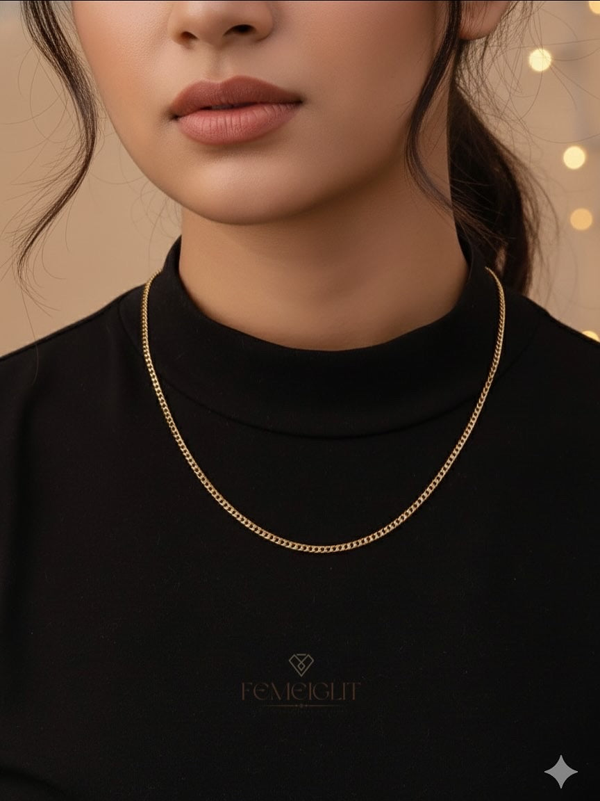 Classic Curb Gold Plated Chain