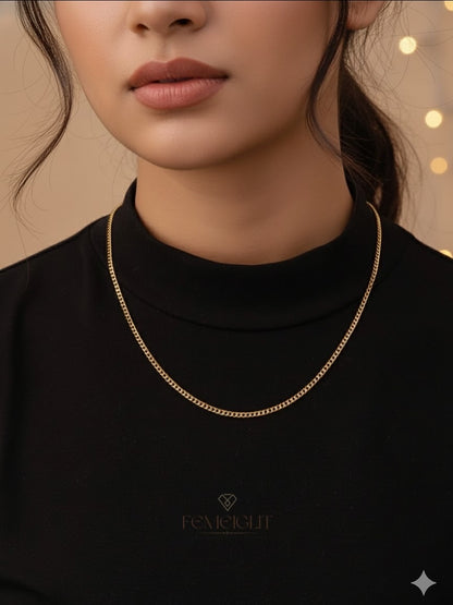 Classic Curb Gold Plated Chain