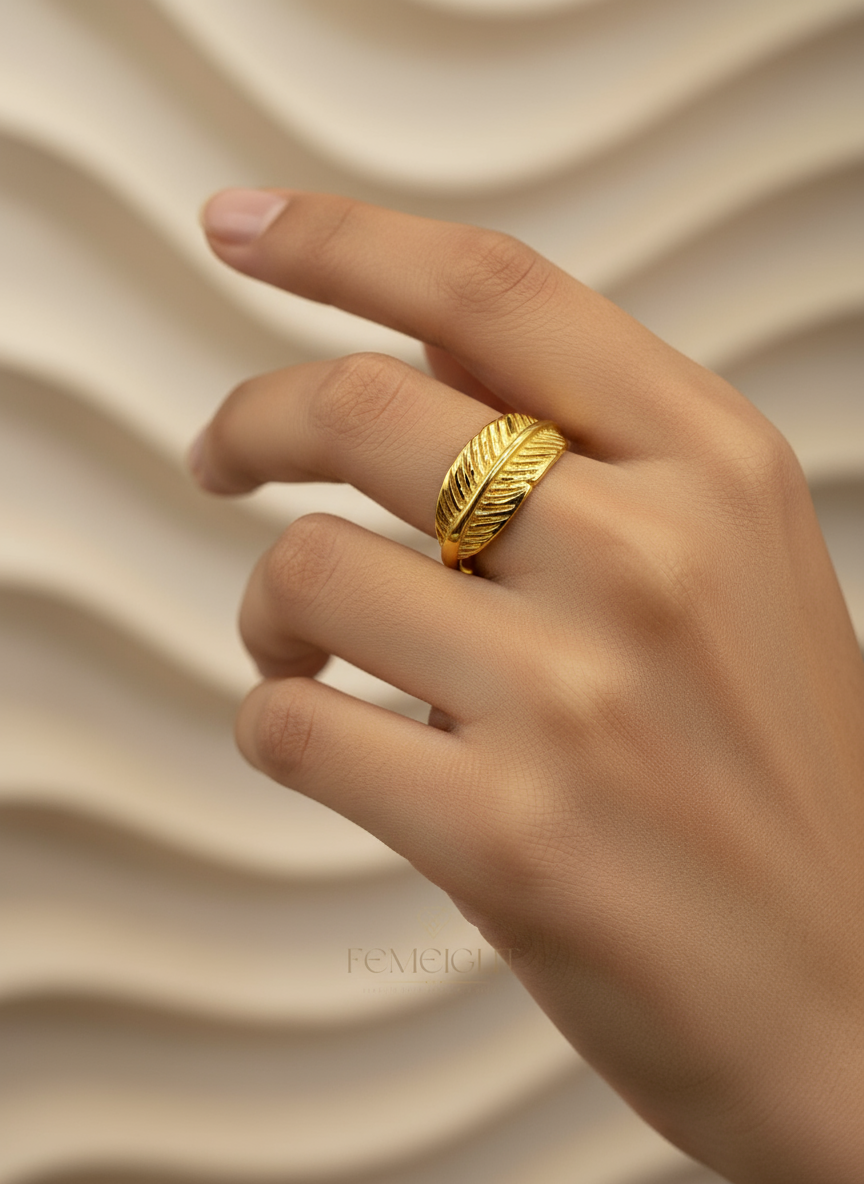 Leaf Scroll Ring