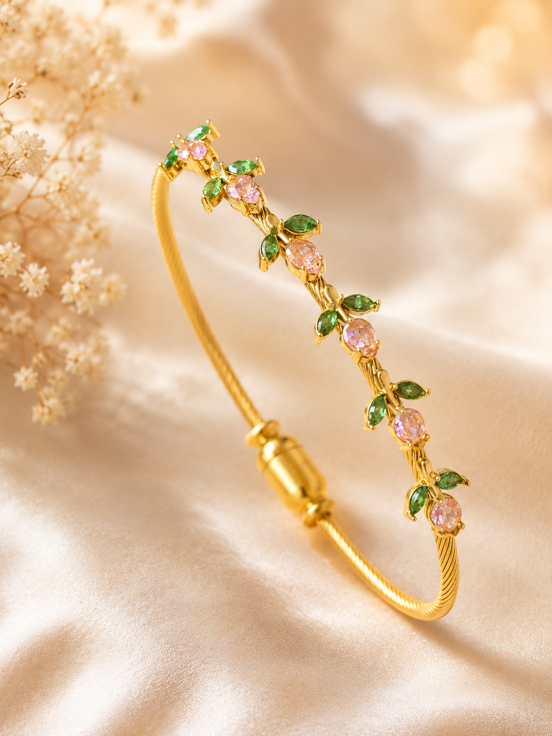 Blush Garden Tulip  Bangle