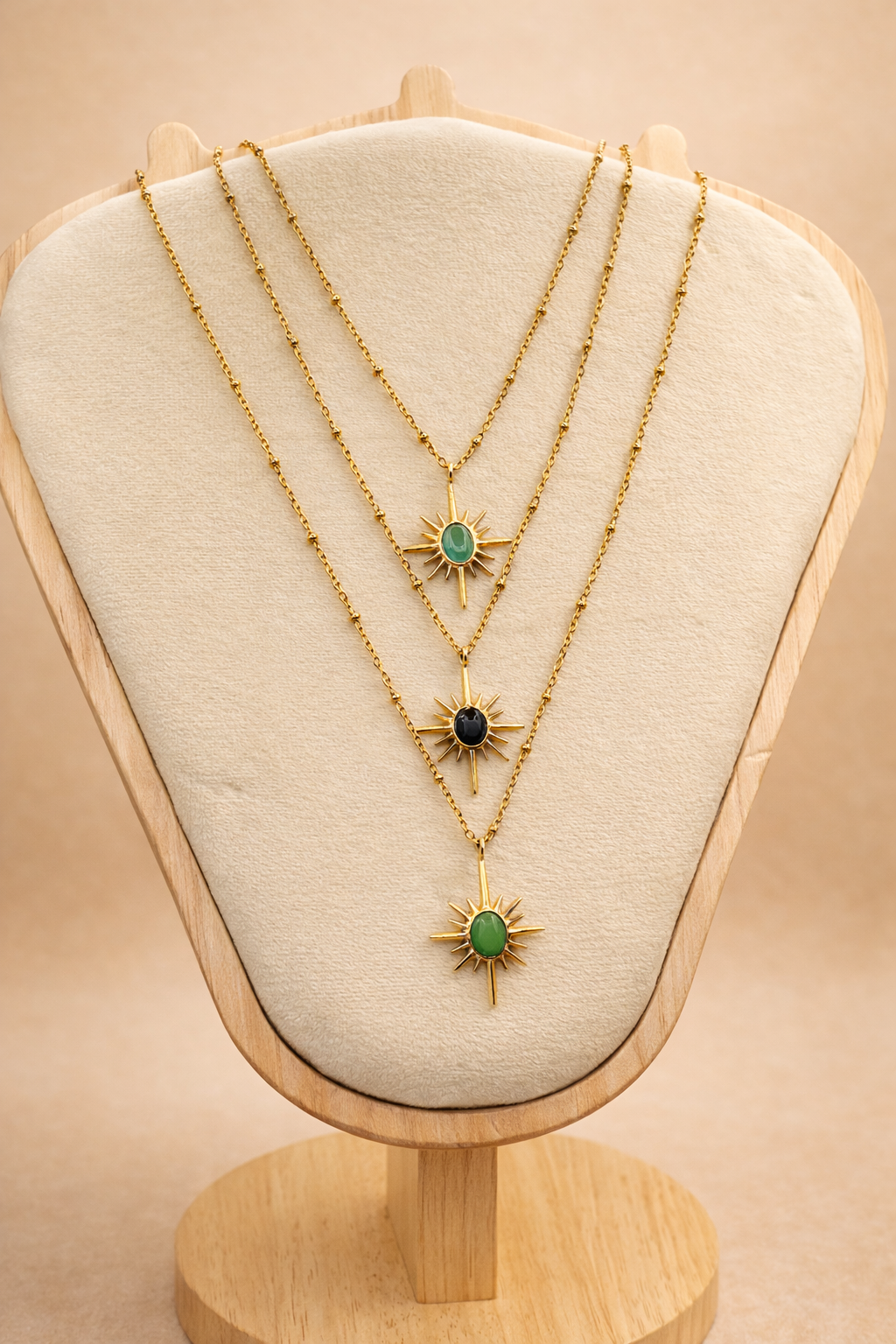 Celeste Sunburst Pendant Chain