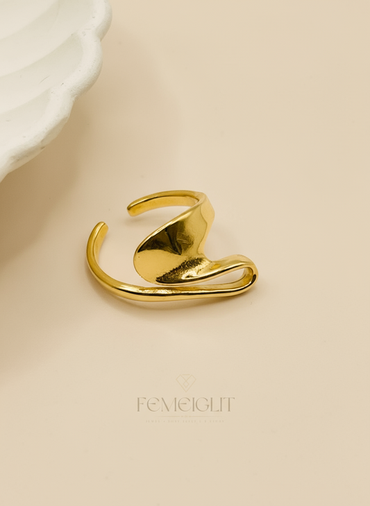 Sculptural Gold Wrap Ring