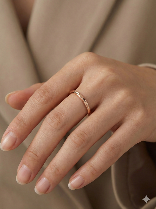 Rose gold Minimalist Stackable Ring