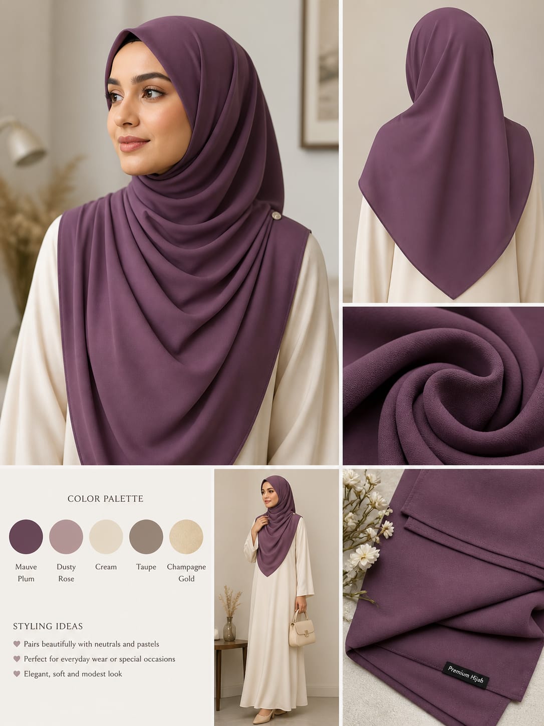 Chiffon Georgette -Hijab