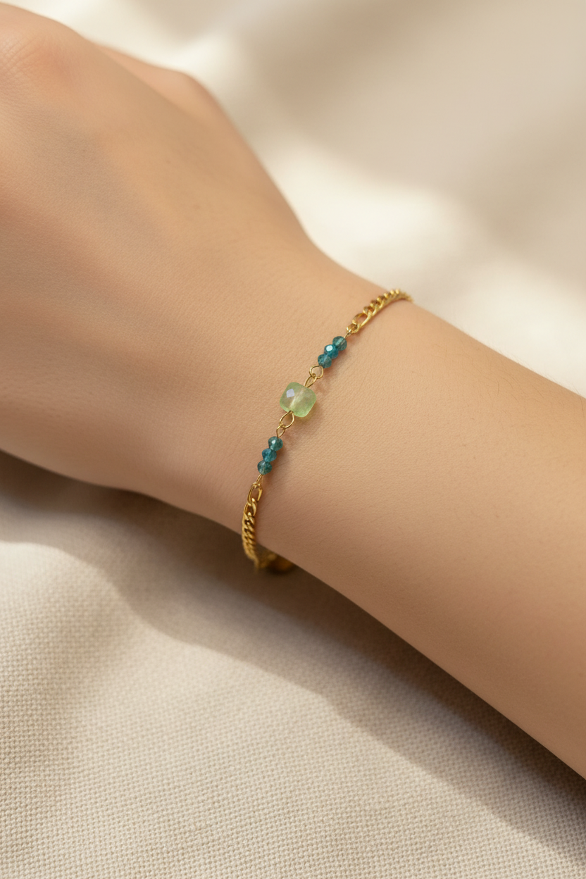 Crystal  Gold Bracelet