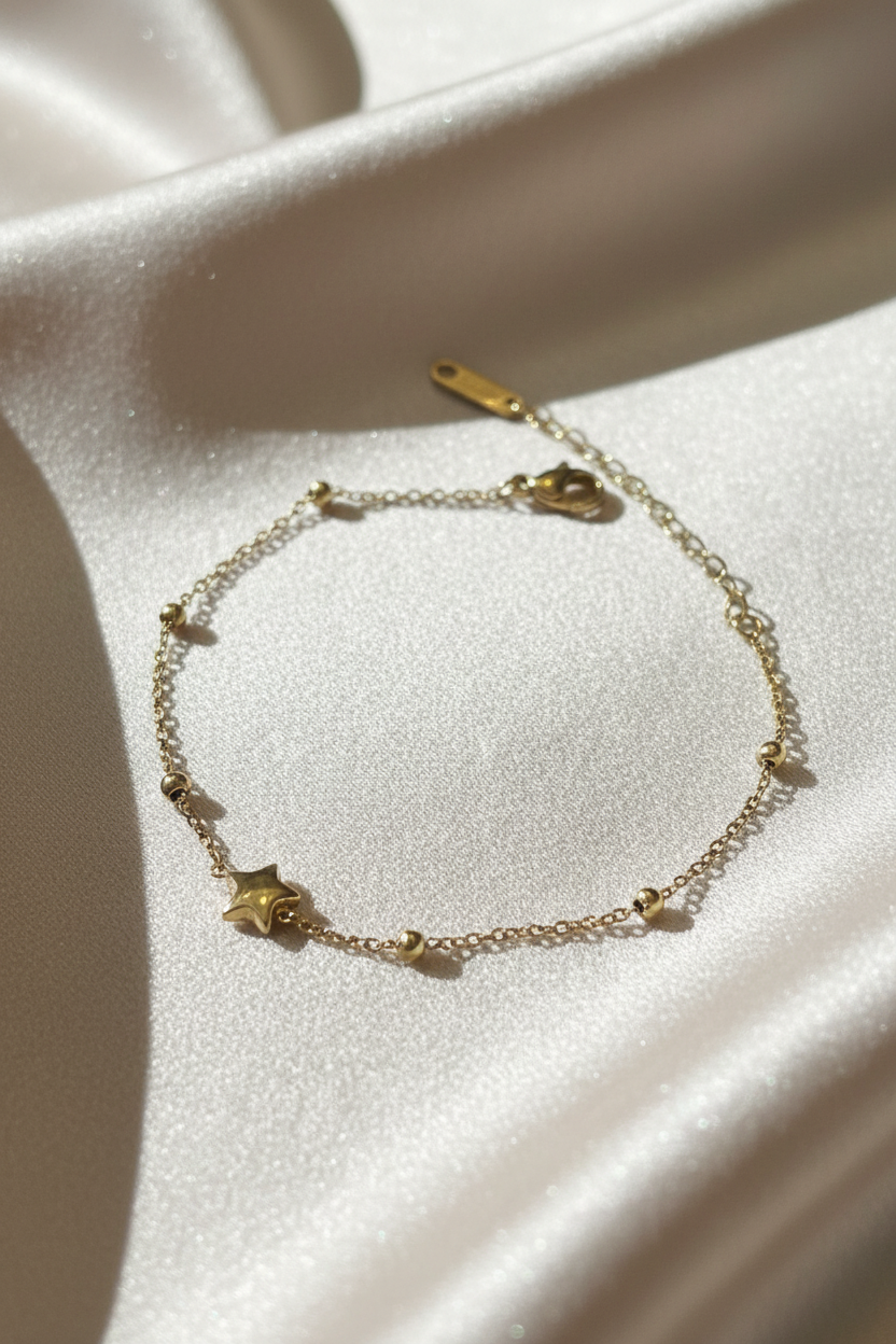 Golden Star Satellite Bracelet
