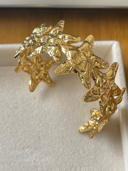 Wildflower Sculptural Cuff Bangle