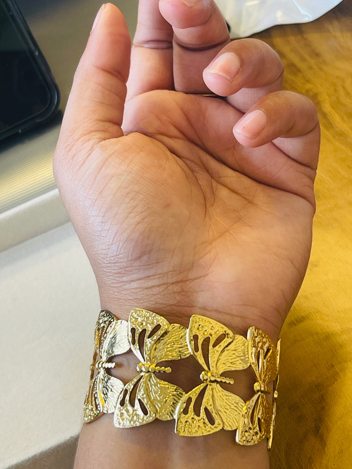 Butterfly Garden Cuff Bangle