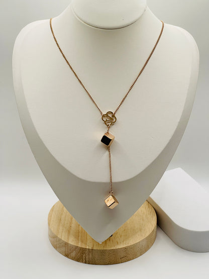 R/G Cube Drop Lariat