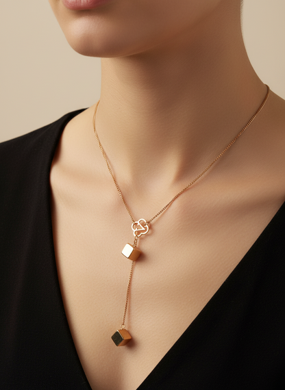 R/G Cube Drop Lariat